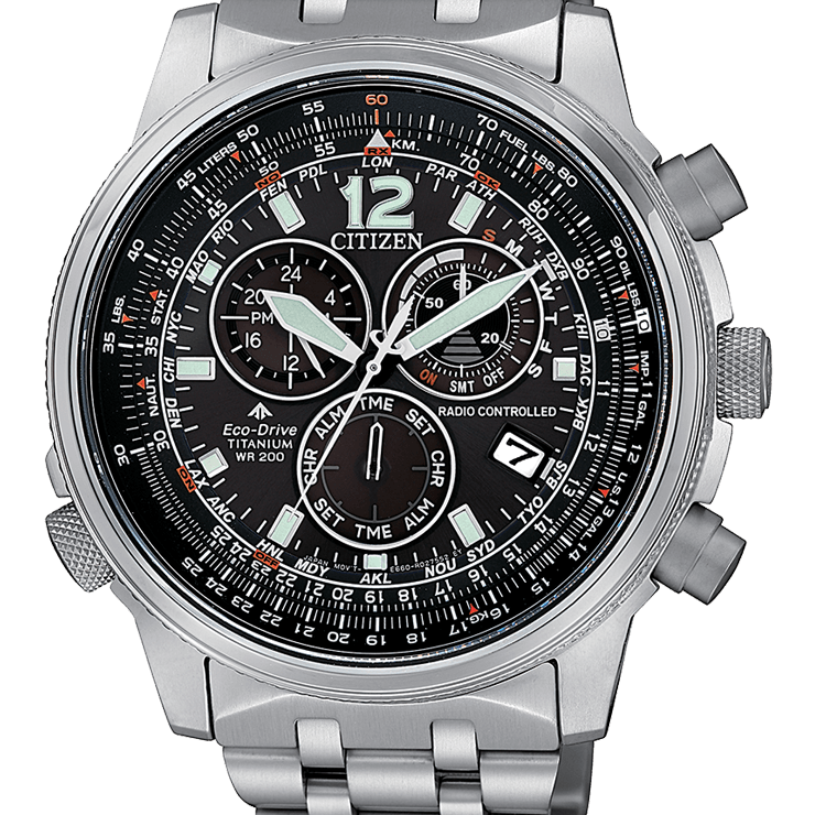 Orologio Citizen Crono Pilot Super Titanio CB5850-80E-CITIZEN-Eldorado Jewels